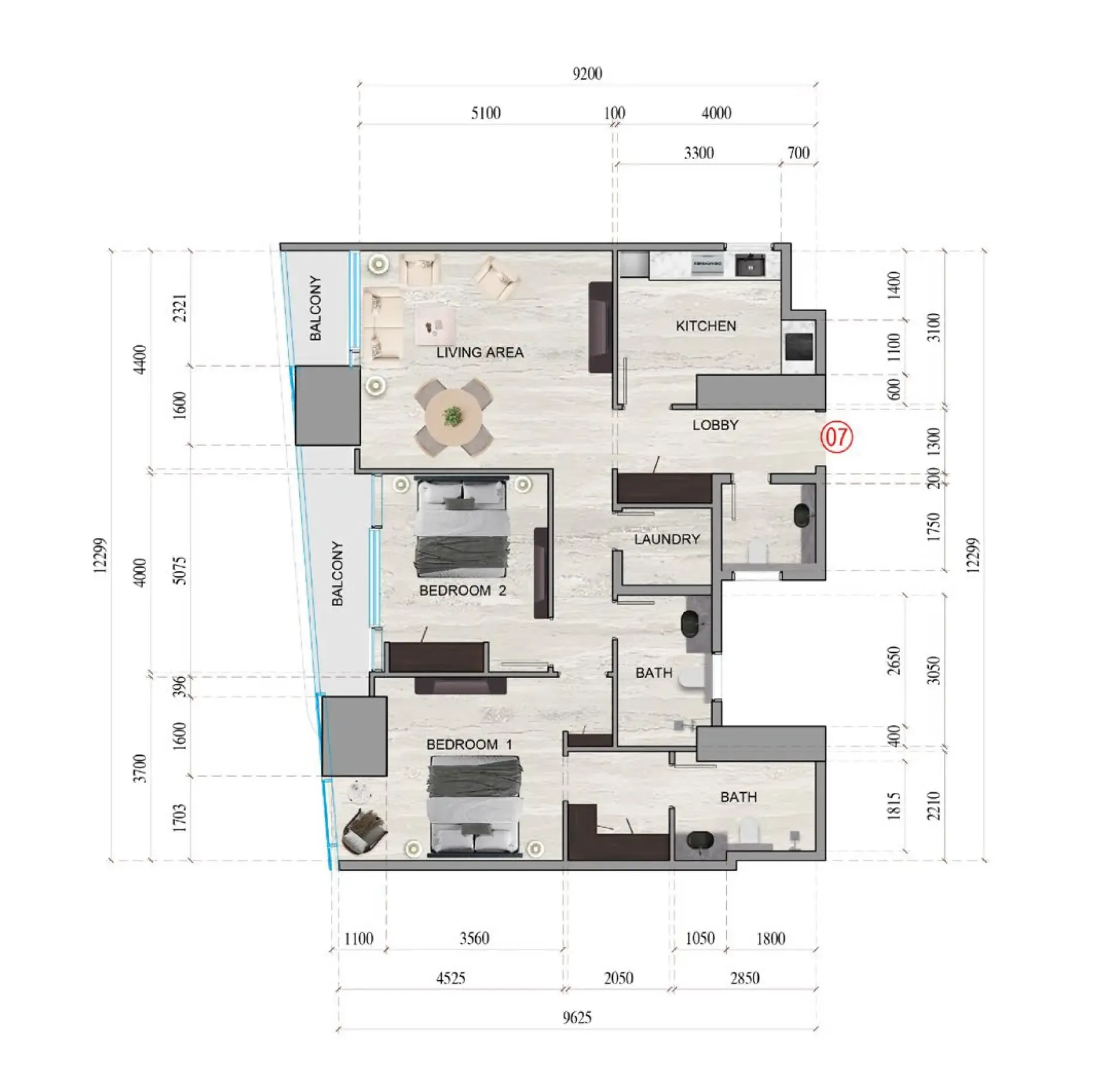 Tiger Group Al Ghaf Tower floor plan