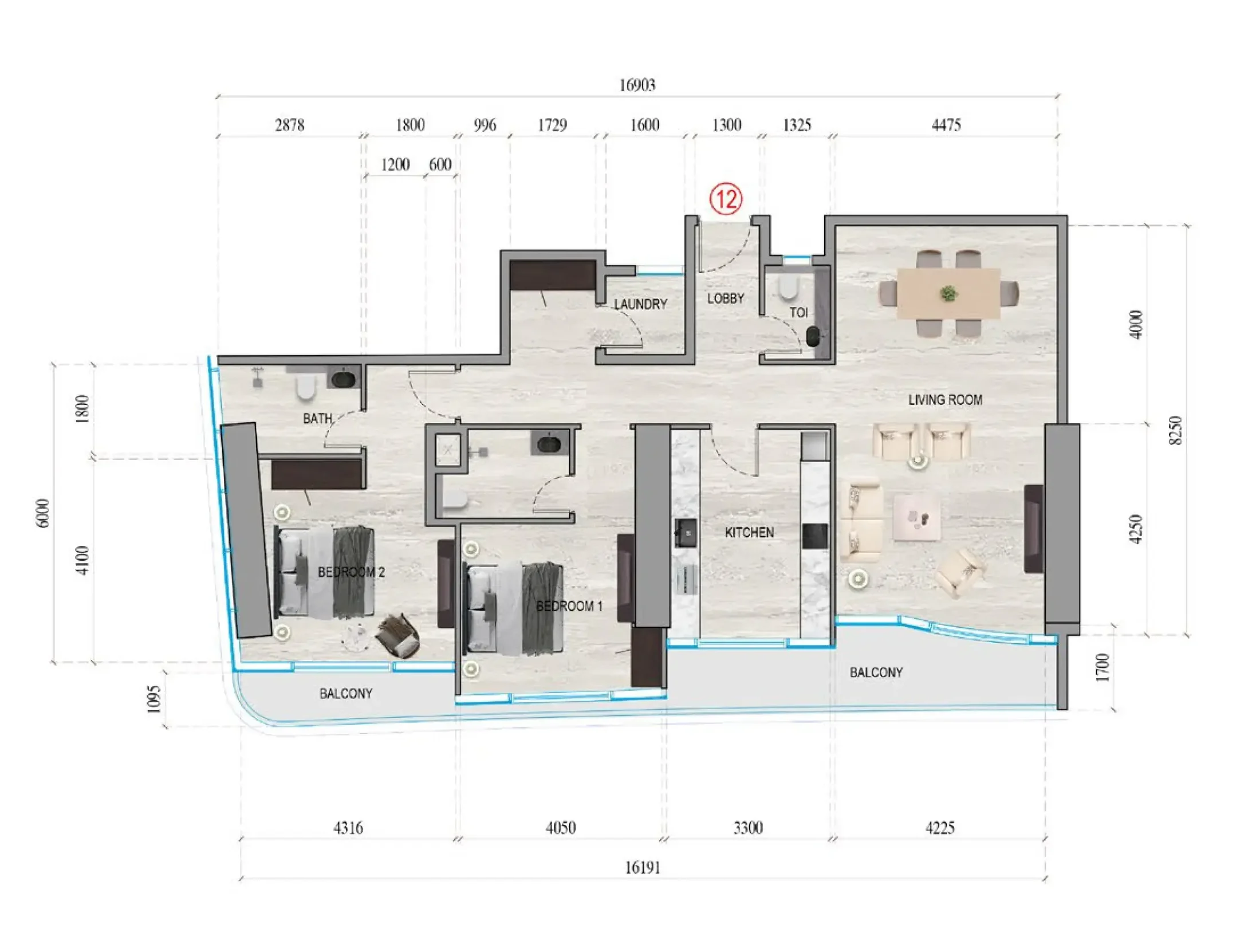 Tiger Group Al Ghaf Tower floor plan