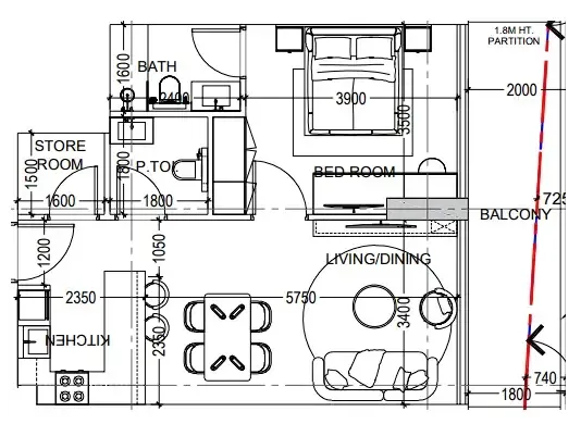 Dugasta Al Haseen Residences 6 floor plan