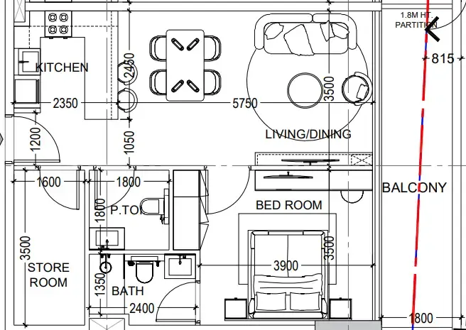 Dugasta Al Haseen Residences 6 floor plan