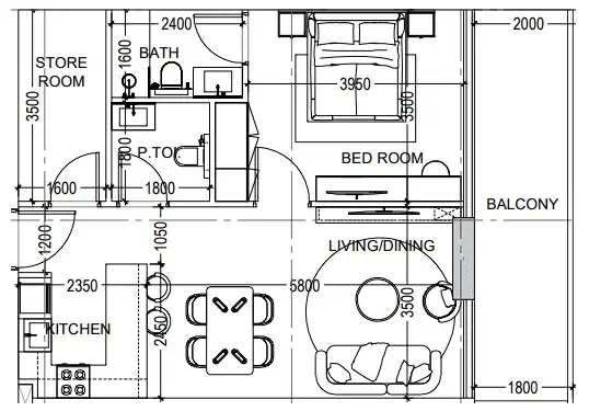 Dugasta Al Haseen Residences 6 floor plan