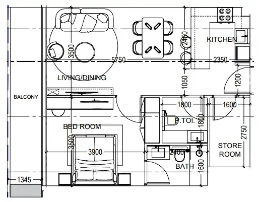 Dugasta Al Haseen Residences 6 floor plan
