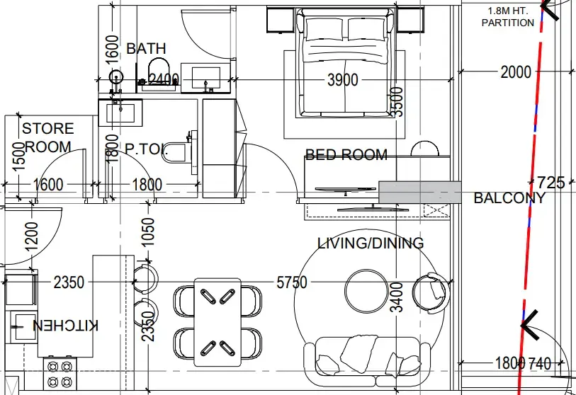 Dugasta Al Haseen Residences 6 floor plan