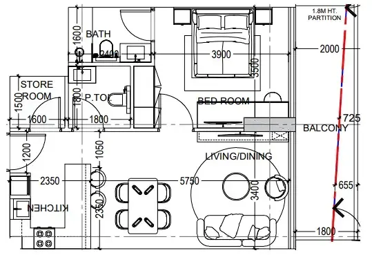 Dugasta Al Haseen Residences 6 floor plan