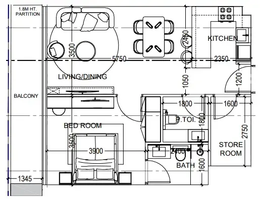 Dugasta Al Haseen Residences 6 floor plan