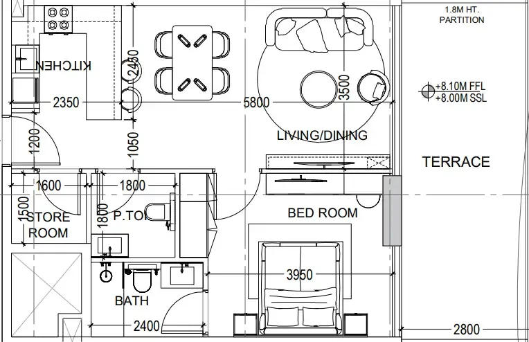 Dugasta Al Haseen Residences 6 floor plan