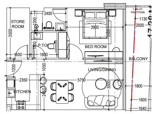 Dugasta Al Haseen Residences 6 floor plan