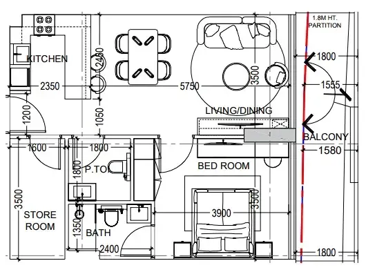 Dugasta Al Haseen Residences 6 floor plan