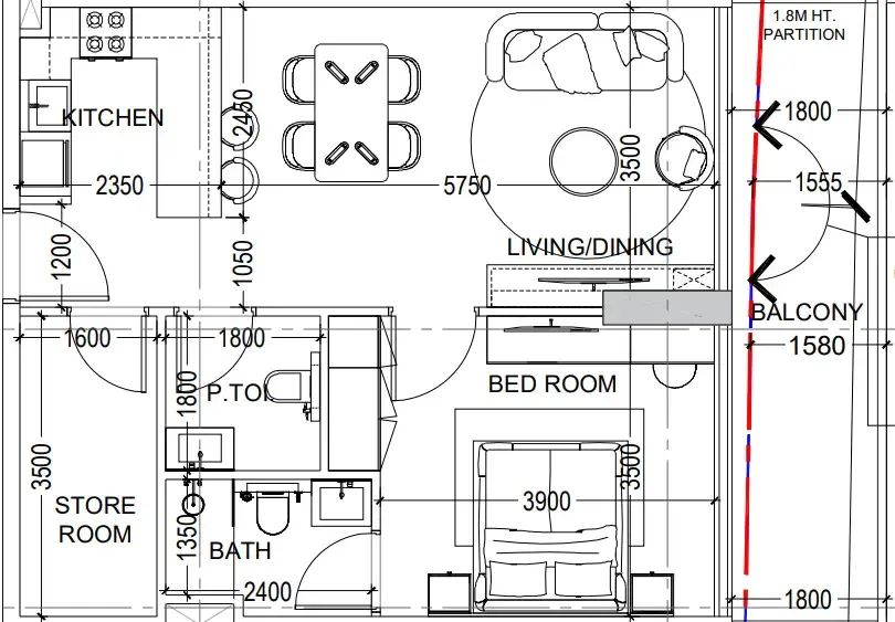 Dugasta Al Haseen Residences 6 floor plan