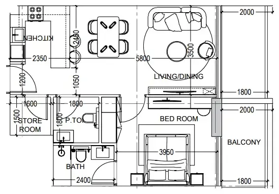 Dugasta Al Haseen Residences 6 floor plan