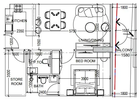 Dugasta Al Haseen Residences 6 floor plan