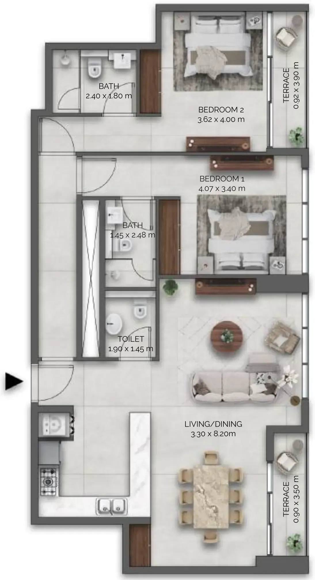 Palladium Prime Real Estate Development Amazonia Residence floor plan