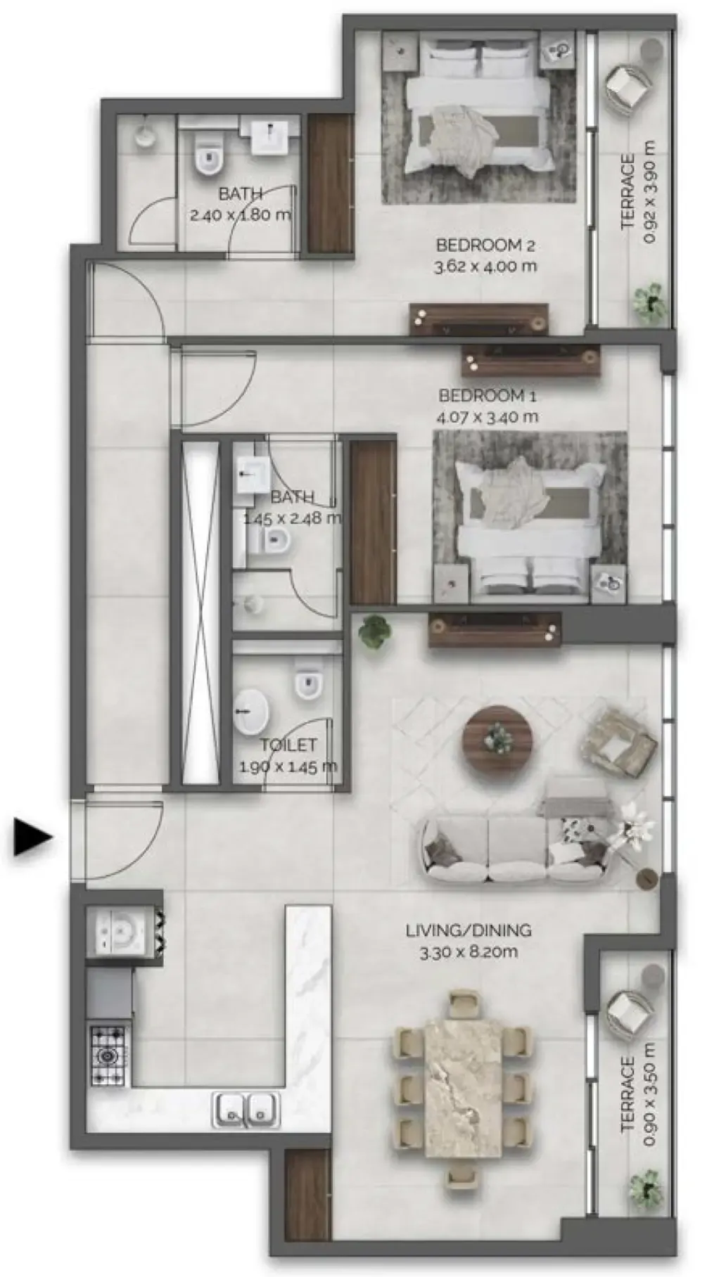 Palladium Prime Real Estate Development Amazonia Residence floor plan