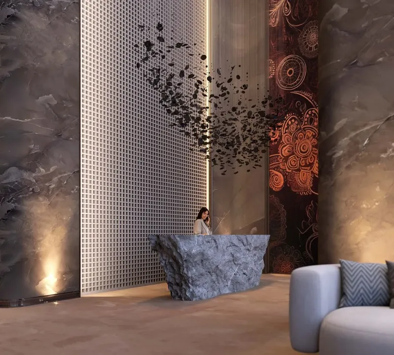 Lobby at Ananda Residences in Dubai Motor City Dubai