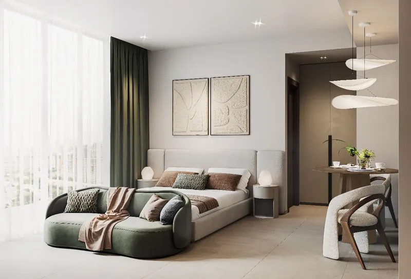 Interior at AUREL1A Residence in Dubai Sports City Dubai