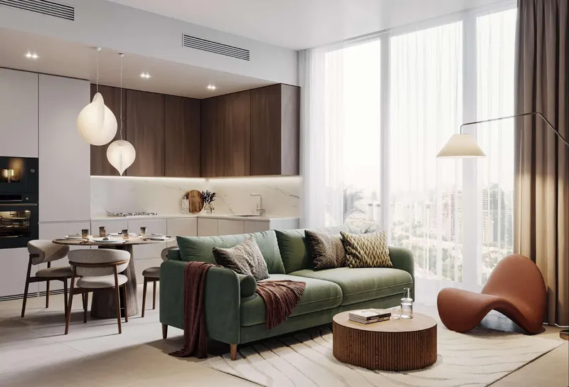 Interior at AUREL1A Residence in Dubai Sports City Dubai