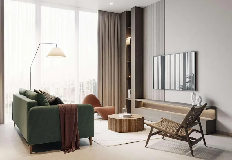 Interior at AUREL1A Residence in Dubai Sports City Dubai