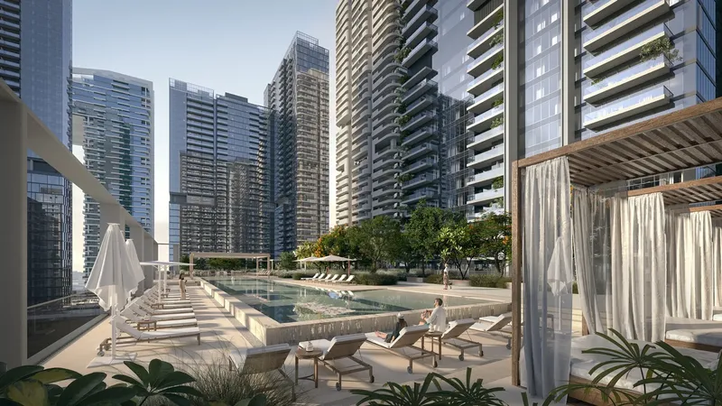 Exterior at Avenue Park Towers 2 at Wasl 1 in Al Kifaf Dubai