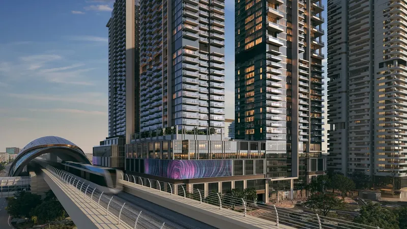 Exterior at Avenue Park Towers 2 at Wasl 1 in Al Kifaf Dubai