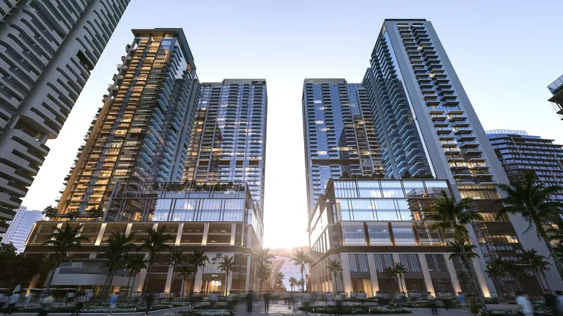 Exterior at Avenue Park Towers 2 at Wasl 1 in Al Kifaf Dubai