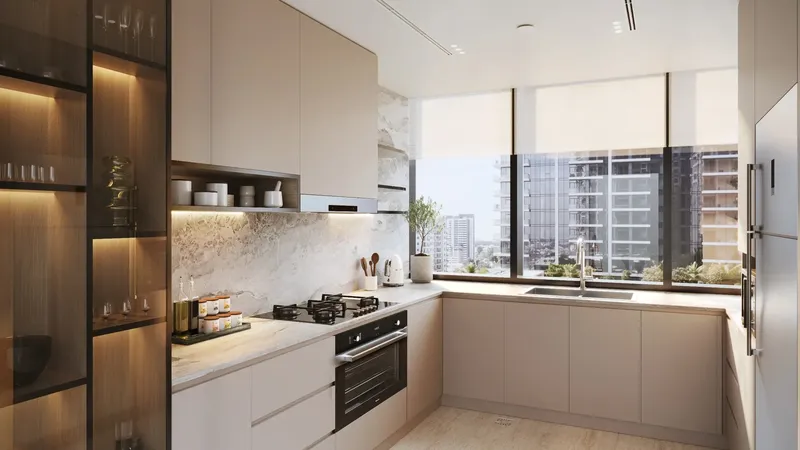 Interior at Avenue Park Towers 2 at Wasl 1 in Al Kifaf Dubai