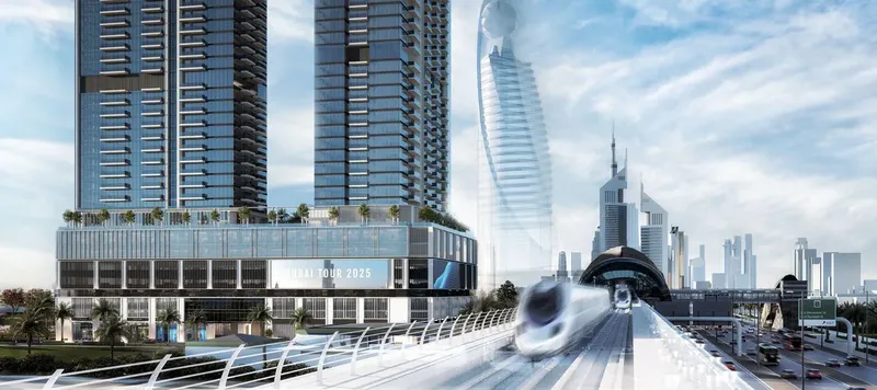 Exterior at Avenue Park Towers at Wasl 1 in Al Kifaf Dubai