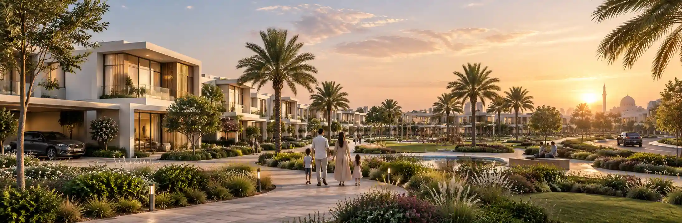 Azizi Florence villas and townhouses in a landscaped Sharjah master-planned community