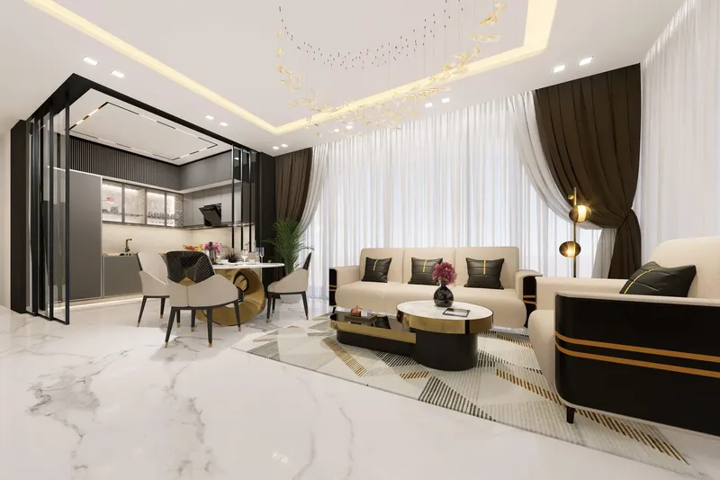 Interior at Bayz 101 in Business Bay Dubai