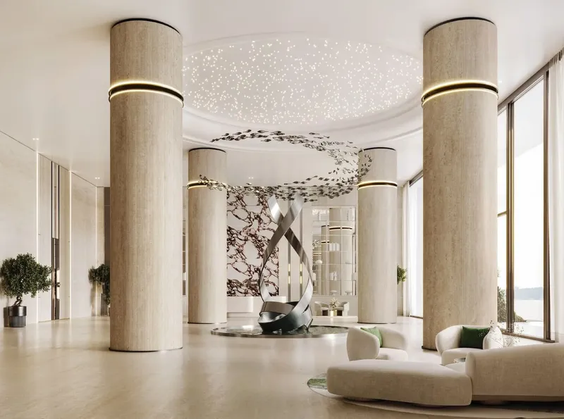 Lobby at Binghatti Circle in JVC (Jumeirah Village Circle) Dubai