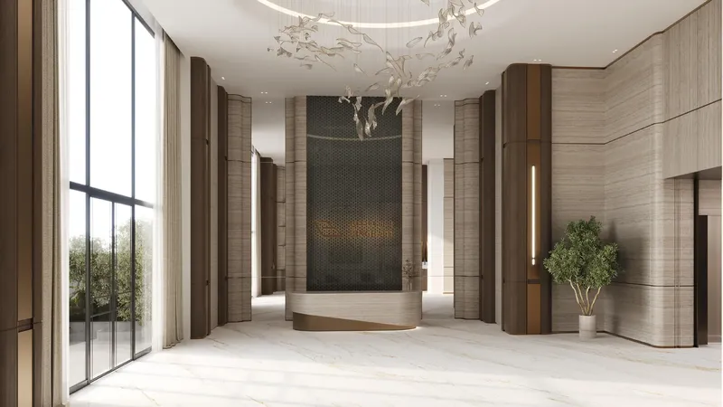 Lobby at Binghatti Hillviews in Dubai Science Park Dubai