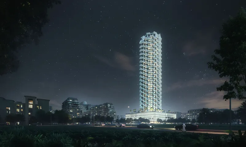 Exterior at Binghatti Phantom in JVC (Jumeirah Village Circle) Dubai