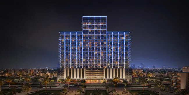 Exterior at Binghatti Ruby in JVC (Jumeirah Village Circle) Dubai