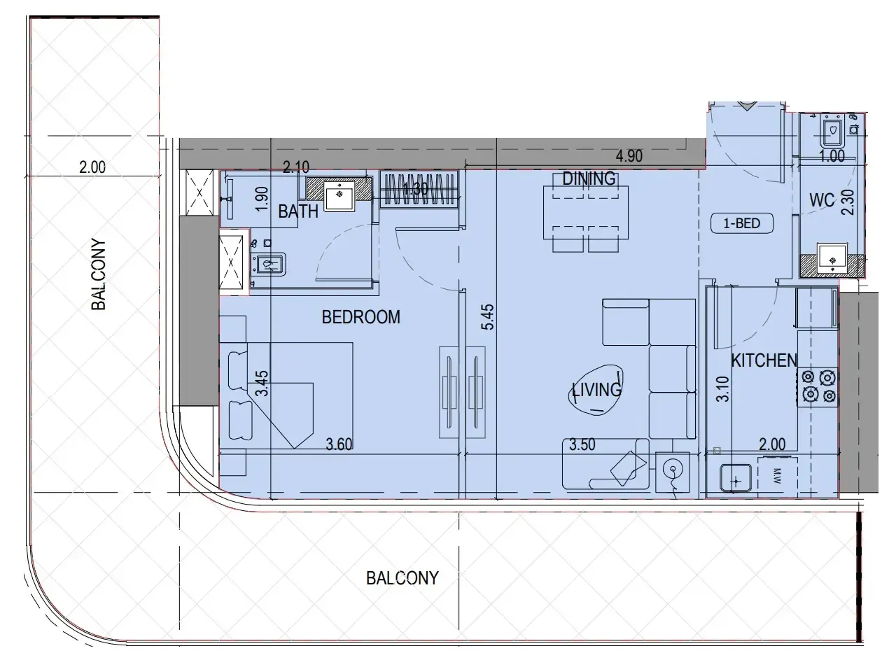 Binghatti Binghatti Sky Terraces floor plan