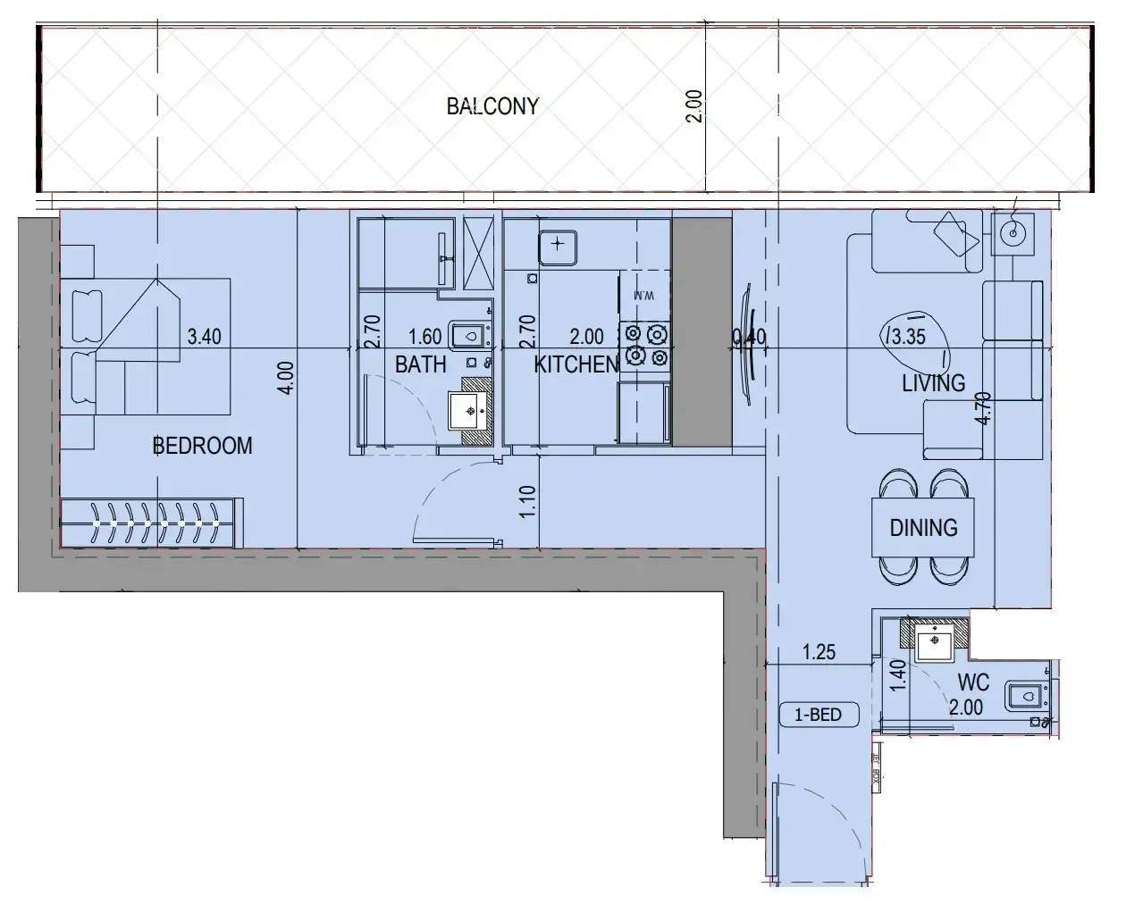 Binghatti Binghatti Sky Terraces floor plan