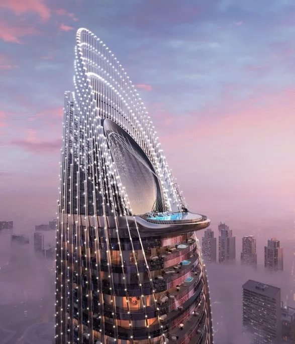 Exterior at Binghatti Skyblade in Downtown Dubai Dubai