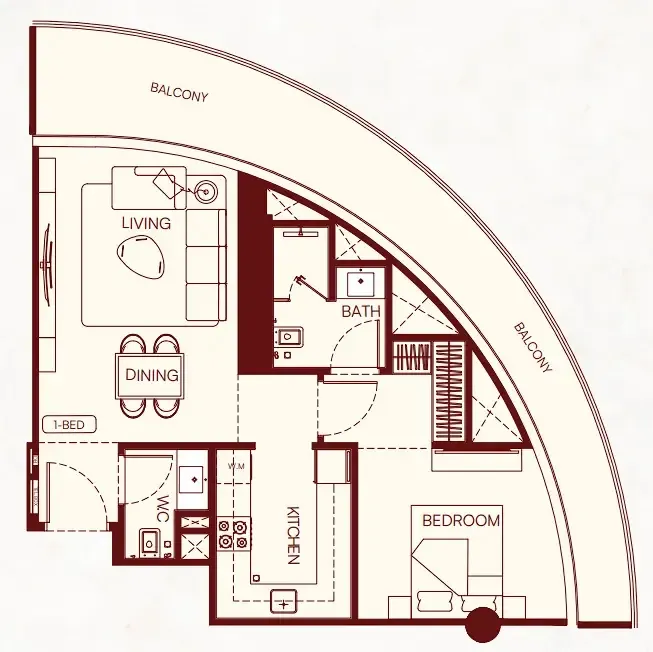 Binghatti Binghatti Skyflame floor plan