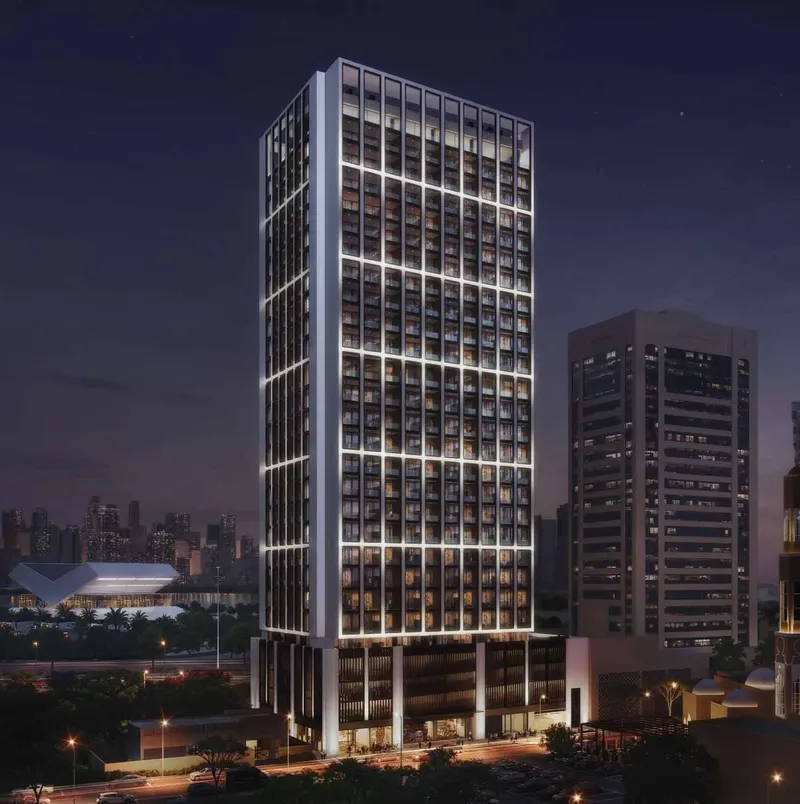 Exterior at Binghatti Twilight in Al Jaddaf Waterfront Dubai