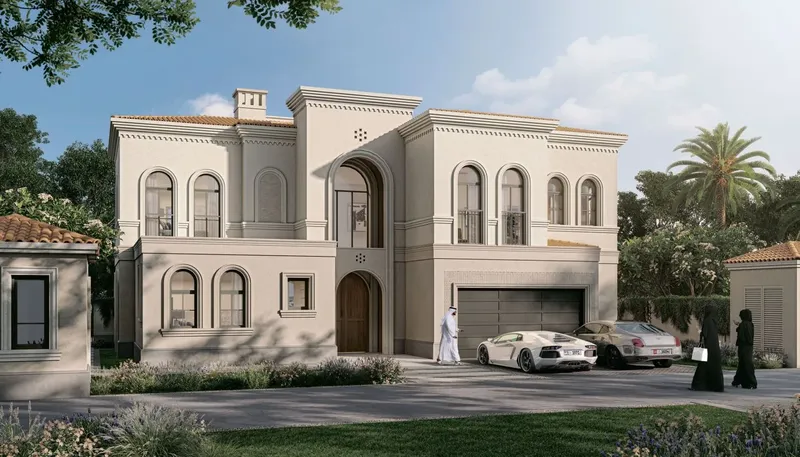 Exterior at Bloom Living 7 - Almeria in Zayed City Abu Dhabi