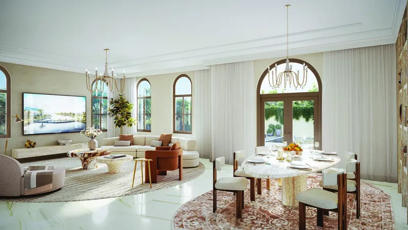 Interior at Bloom Living 7 - Almeria in Zayed City Abu Dhabi