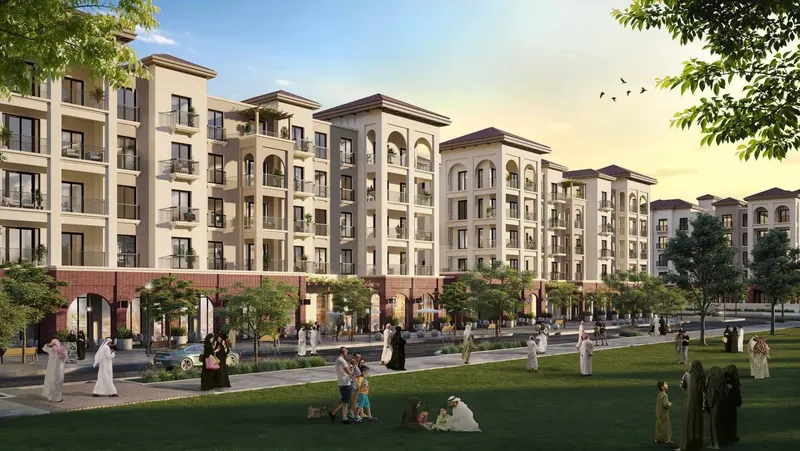 Exterior at Bloom Living - Granada in Shakhbout city Abu Dhabi