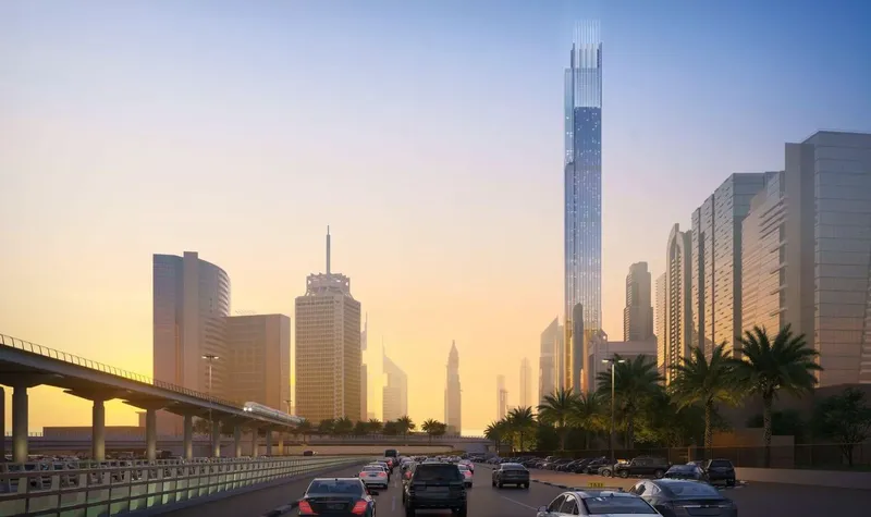 Exterior at Burj Azizi in Trade Center Dubai