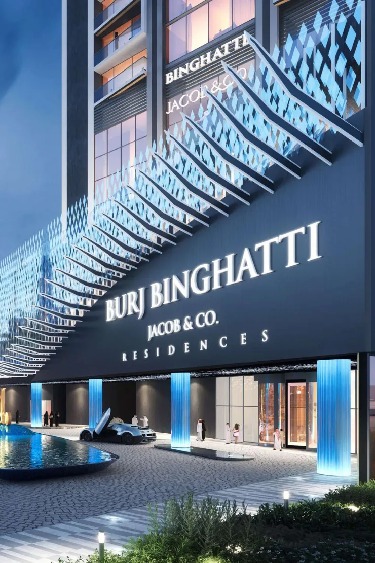 Exterior at Burj Binghatti Jacob and Co Residences in Business Bay Dubai