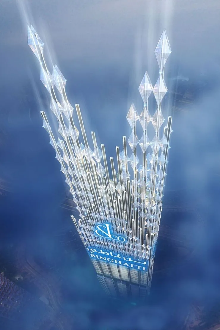 Exterior at Burj Binghatti Jacob and Co Residences in Business Bay Dubai