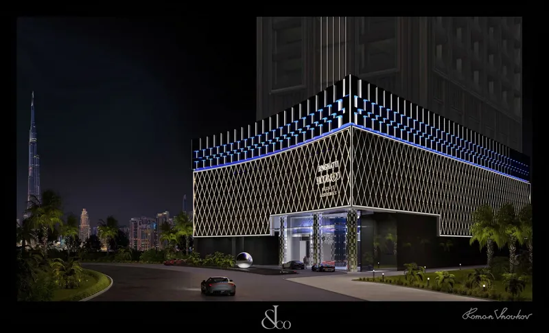 Exterior at Burj Binghatti Jacob and Co Residences in Business Bay Dubai