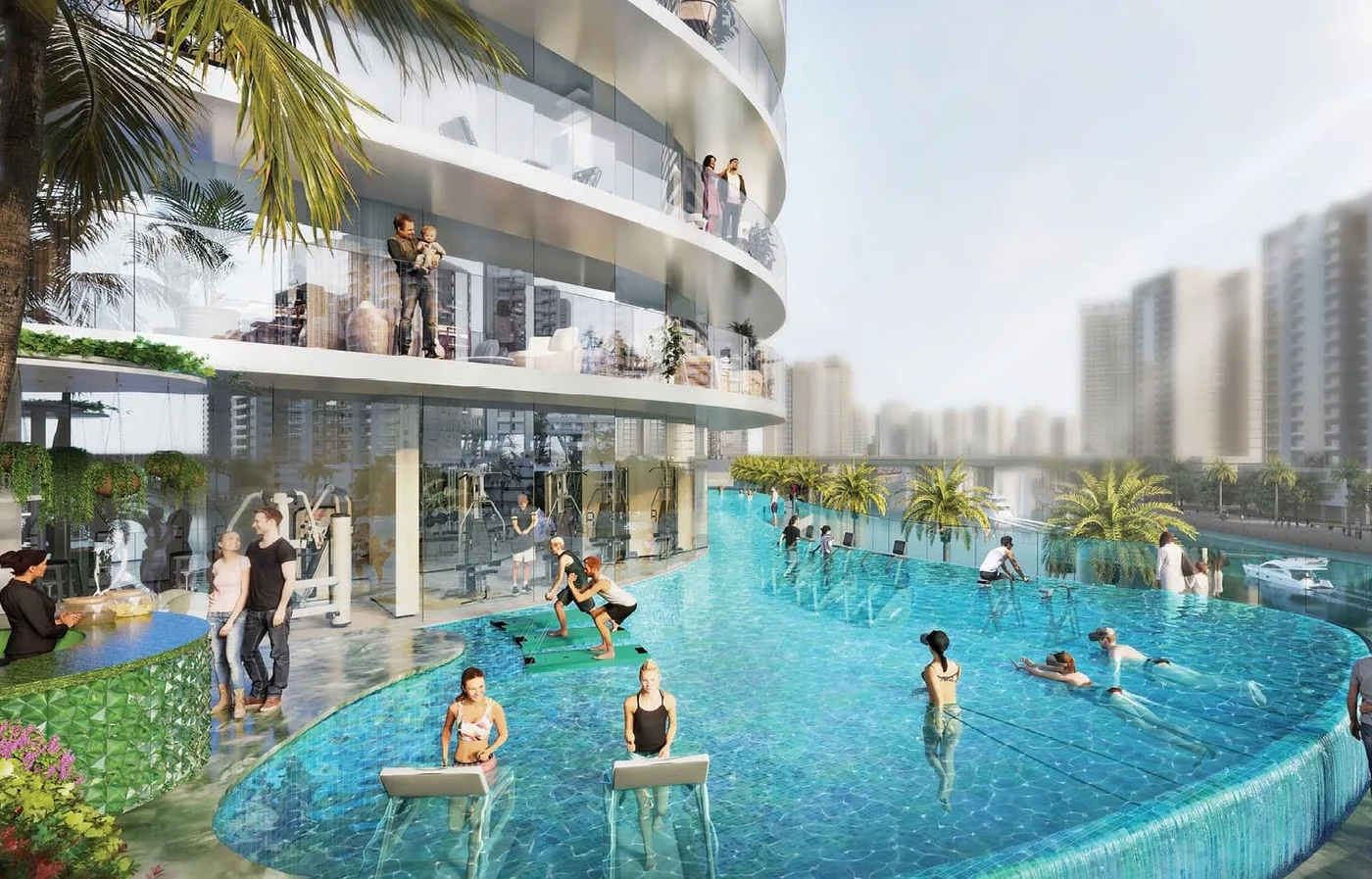 Aqua Exercise amenity image at Canal Crown