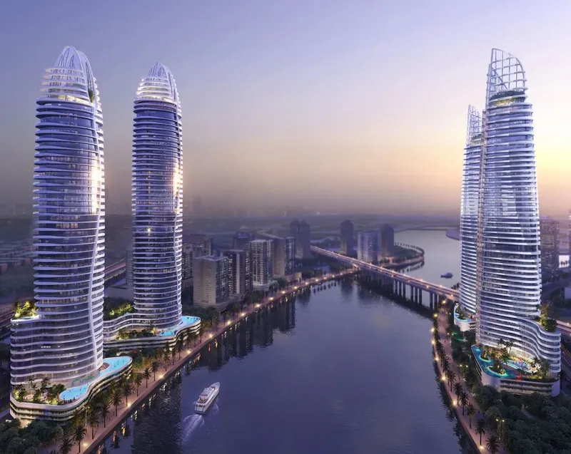 Exterior at Canal Crown in Business Bay Dubai
