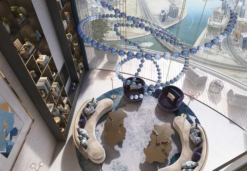 Interior at Canal Heights in Business Bay Dubai