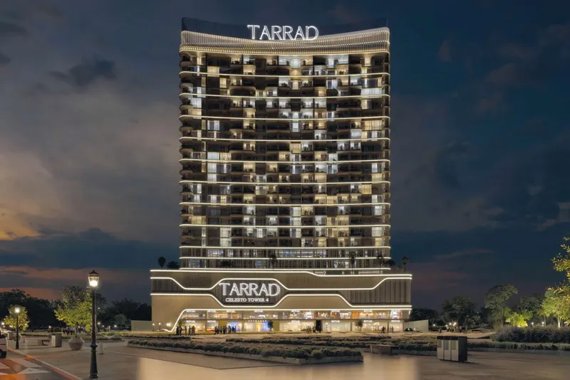 Exterior at Celesto 4 in Dubai Land Residence Complex Dubai