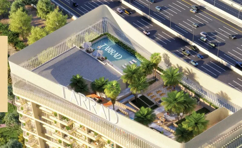 Exterior at Celesto 4 in Dubai Land Residence Complex Dubai
