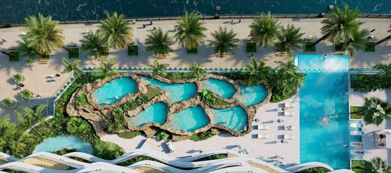 Exterior at Chic Tower in Business Bay Dubai